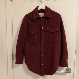 Wilfred Ganna Jacket/Shirt Jacket in Burgundy